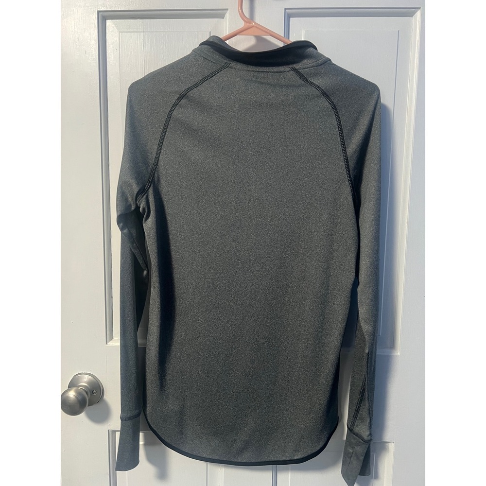 Colosseum Missouri Tigers Mizzou Womens Quarter Zip Pullover Gray Thumbhole L - Picture 5 of 5